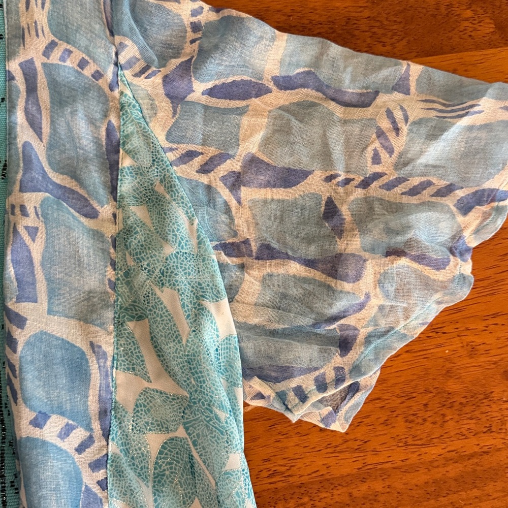 The Jacket Lady Lightweight Blue Patterned Kimono… - image 6